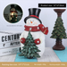 Special Offer Christmas Snowman Decoration Ornament Glowing Home Desktop Resin Craft_voghion.com