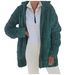 Plush Fleece Zip-Up Hooded Jacket – Cozy Winter Outerwear, Oversized Fit, Deep Pockets, S/M/L/XL/XXL/XXXL_voghion.com