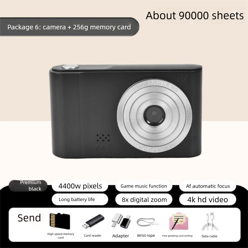 Telecamera digitale HD per studenti, con scheda di memoria ad alta risoluzione, per viaggi, campus, piccole dimensioni, CCD per principianti_voghion.com