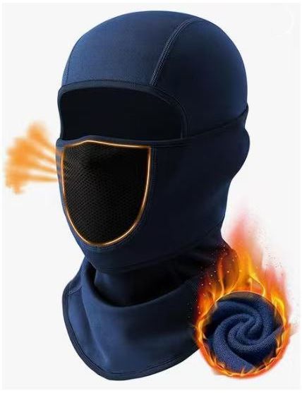 Unisexowa zimowa kominiarka do jazdy na rowerze i nartach – oddychająca, ciepła, regulowana kominiarka z pełną osłoną twarzy_voghion.com