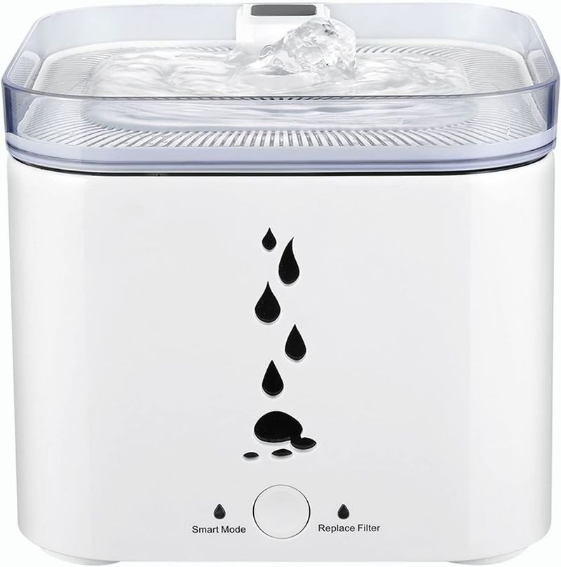 Pet Water Fountain, 93oz/2.75L Automatic Cat and Dog Water Fountain Water Dispenser Ultra-Quite Easy to Clean and Assemble_voghion.com