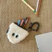 1Pc Rice Ball Coin Purse Zipper Plush Wallet With Lanyard Student Backpack Pendant Cute Small Item Storage Bag_voghion.com
