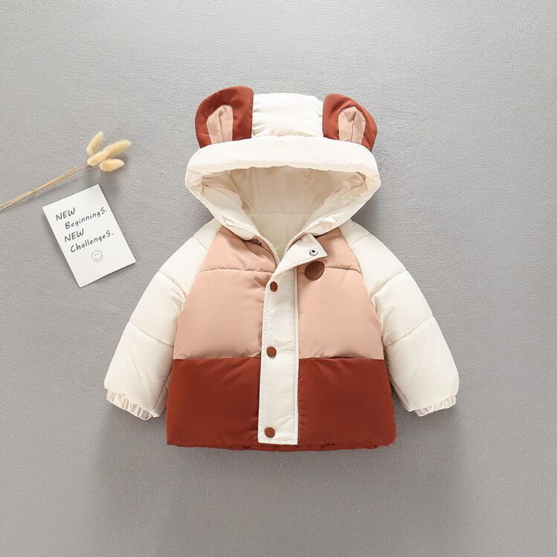 kid's clothing Winter baby plus cotton matching color clothing new baby autumn and winter clothes boy plus fleece coat_voghion.com