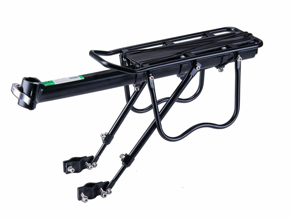 Torba rowerowa na bagaż, aluminiowy bagażnik rowerowy, szybkozłączka do kół 24-29"_voghion.com