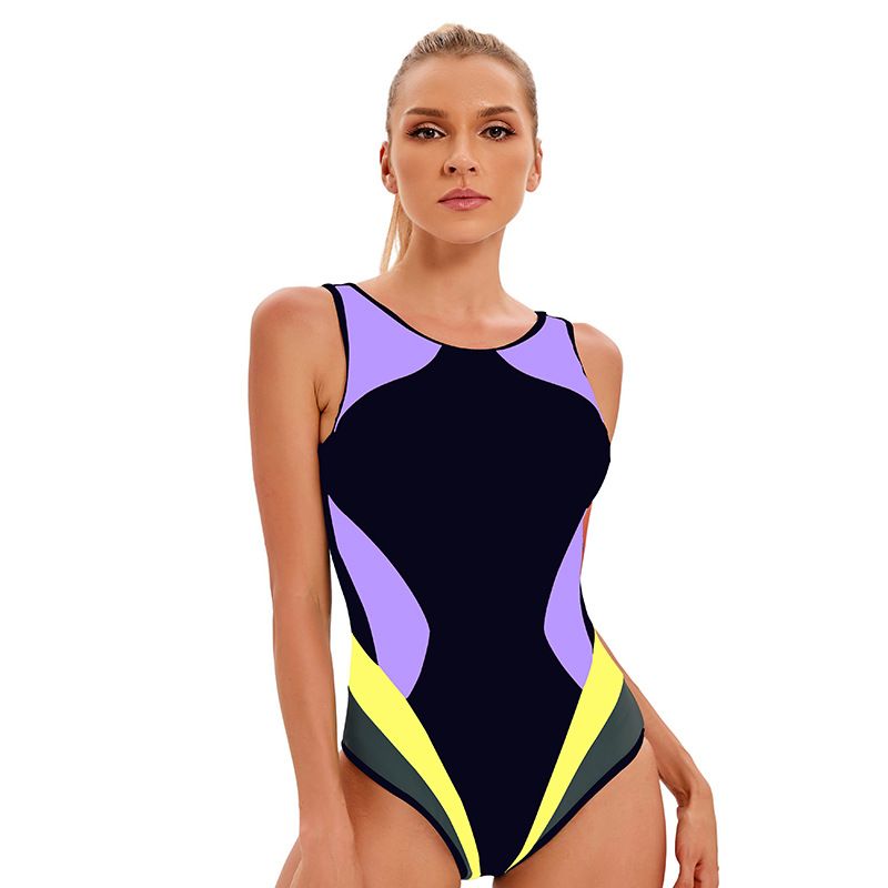 Women's Clothing New Sports Conservative One Piece Swimsuit Sexy Backless Swimsuit_voghion.com