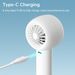 Bladeless Handheld Fan - 5 Speeds 16H Turbo Cooling_voghion.com