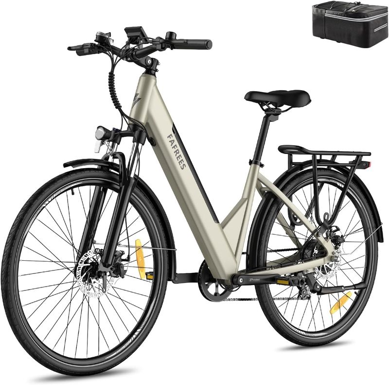 Fafrees F28 Pro City E-Bike 27,5 Zoll Fahrrad mit App-Steuerung und USB-Anschluss 250W Motor 36V 14,5Ah integriert_voghion.com