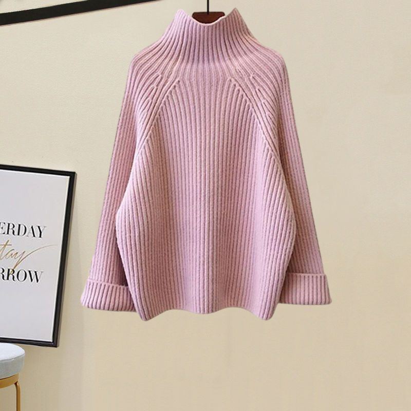 Dammekleeder Plus Size Fraen Hierscht- a Wanterkostümer neie Stil Oberbekleedung verdickte Weste gestrickte Pullover breet Hosen Dräideeler Kostüm_voghion.com