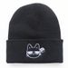 Unisex Cartoon weird cute emoticon cat embroidered knitted hat sleeve warm hat Hip hop wool hat_voghion.com