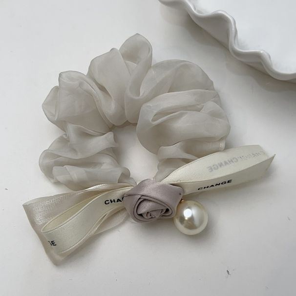 Anello per capelli con fiocco di rosa retrò in stile francese, per intestino crasso, da donna, 2024, nuovi accessori per capelli eleganti con coda di cavallo_voghion.com