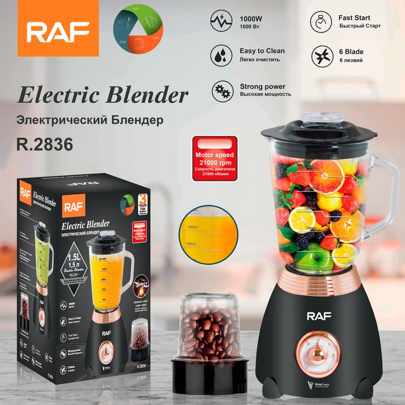 RAF EU Standard Household Multifunctional Juice Soy Milk Maker Original Juicer Food Processor Grinder_voghion.com