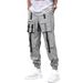 Herren-Cargohose mit mehreren Taschen – Leichte Hose mit geradem Bein (Schwarz/Weiß/Grau, Größen S-XXL)_voghion.com