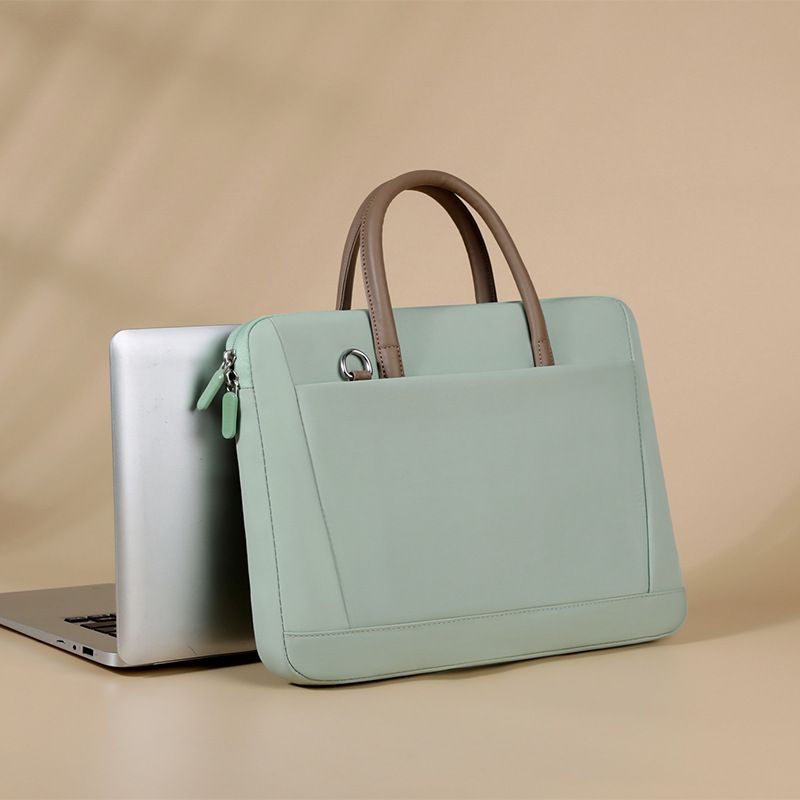 Laptop computer bag multi function conference document bag men's multi compartment business commuter briefcase_voghion.com