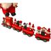 Decorations Wooden Four-Section Train DIY Assembly Desktop Window Display Christmas Children's Small Gift_voghion.com