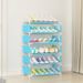 Metal Shoe Rack – Modular Stackable Shoe Organizer For Entryway, Closet & Dorm – Modern Slim Shoe Shelf With Customizable Colors_voghion.com