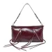 2025 Korean Style Drawstring Knitted Handbag With Rivets Underarm For Women Zipper Tassel Tote Bag_voghion.com