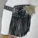 Bohemian Fringe & Faux Fur Belt - Adjustable Wide Waist Cincher For Winter Chic & Y2K Vibes_voghion.com