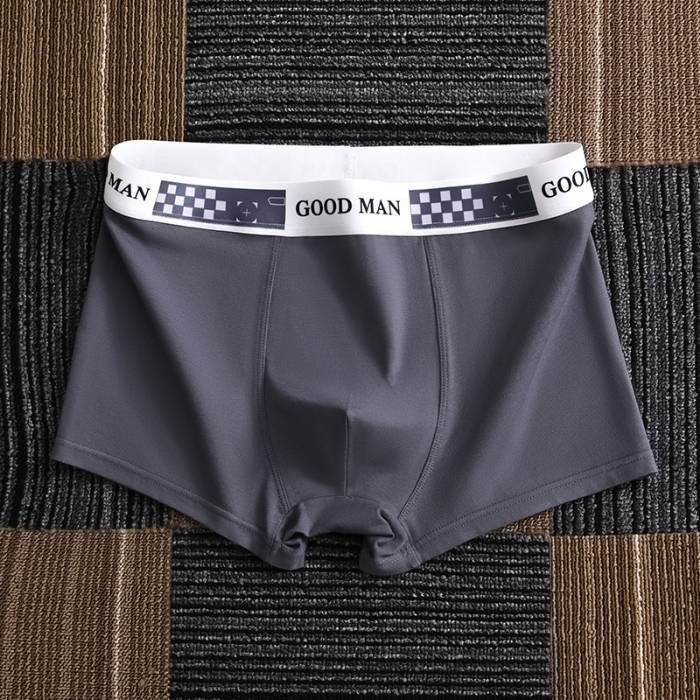 4 PCS Boxer shorts large size seamless cotton file men's boxer shorts summer thin section size:L-4XL_voghion.com