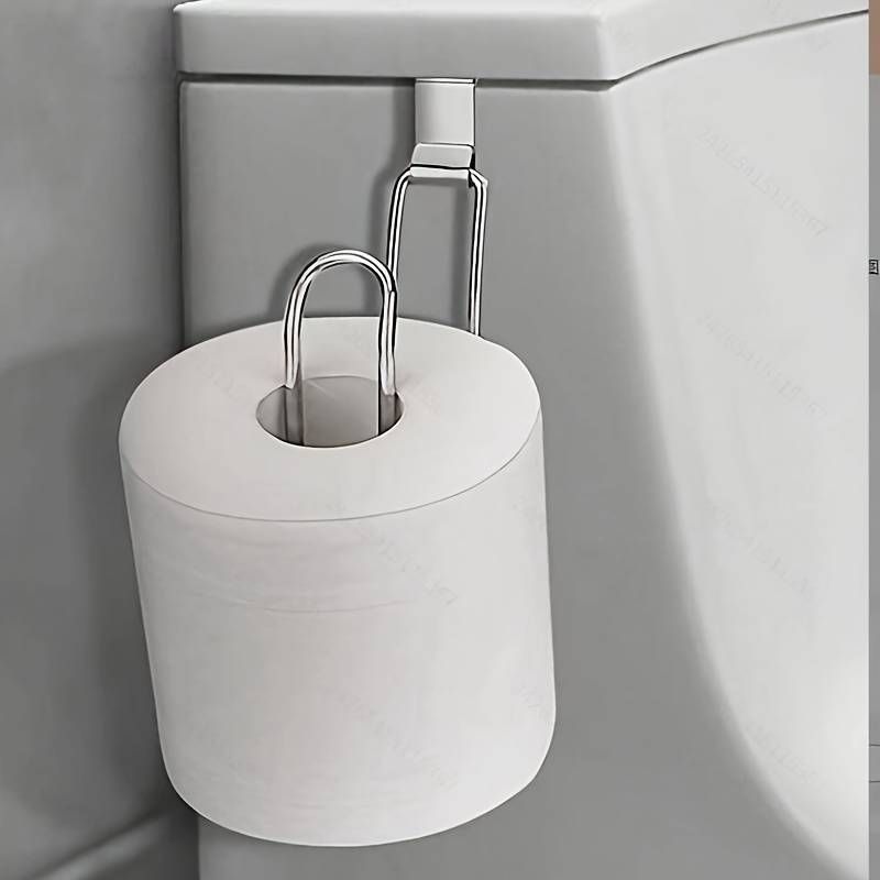 1pc Iron Toilet Paper Holder And Paper Towel Roll Holder For Bathroom Wall Mount Home Bathroom Kitchen Decoration._voghion.com
