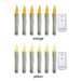 Led Candles With Remote Control, Flickering Flame, Pack Of 6, Halloween Decor_voghion.com