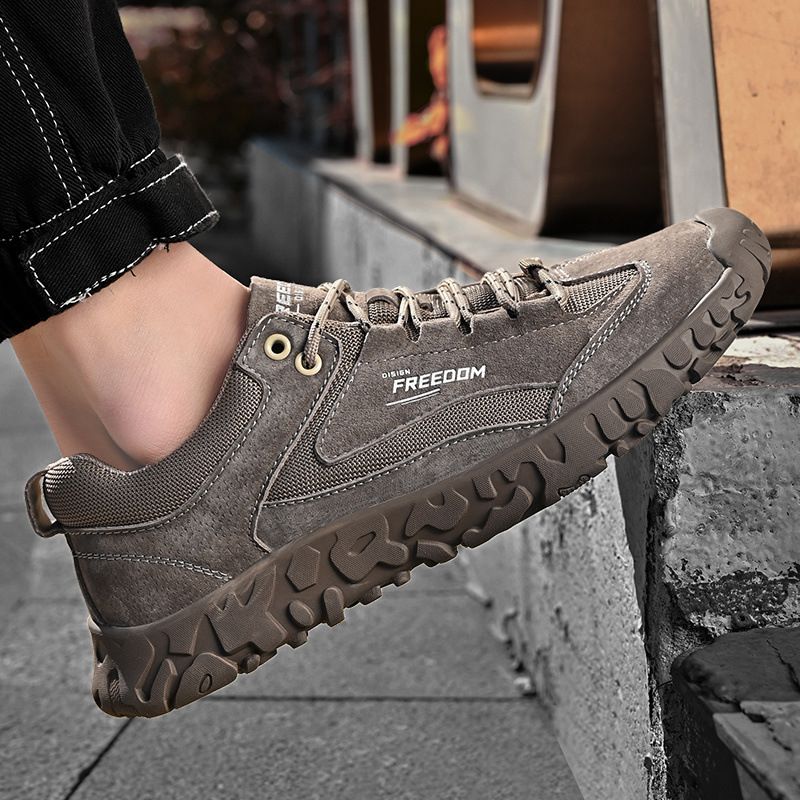 Unbeatable Quality Italian Withdrawal And Leakage Collection Spring/Summer Sports Men's Leather Breathable Running Shoes_voghion.com