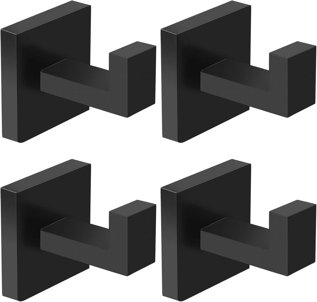 Portasciugamani da 4 pezzi - Acciaio inossidabile | Montaggio a parete/bagno | Ganci resistenti | UE_voghion.com