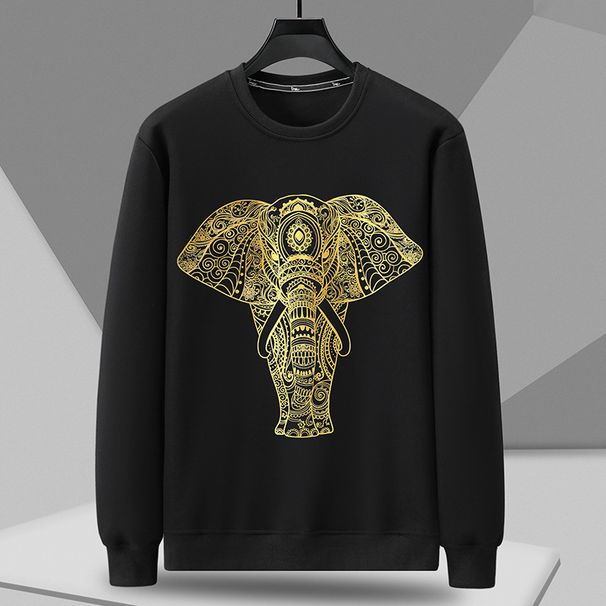 Männerkleeder Nei Fréijoer an Hierscht Männer Plus Size Plus Size Pullover locker Casual Grouss Gréisst Trend Fat Bottoming Shirt Hierscht a Wanter_voghion.com