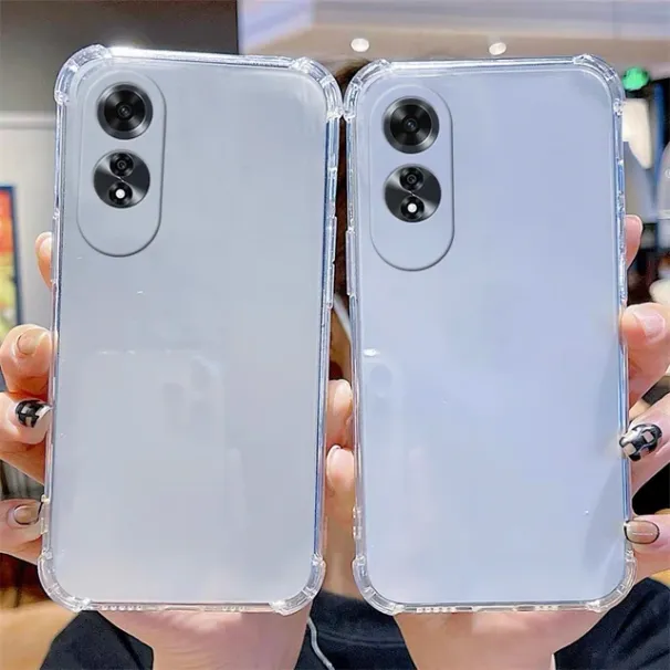 Custodia trasparente per telefono Oppo A60 4G Airbag a quattro angoli Protezione antiurto per lenti Cover trasparente_voghion.com
