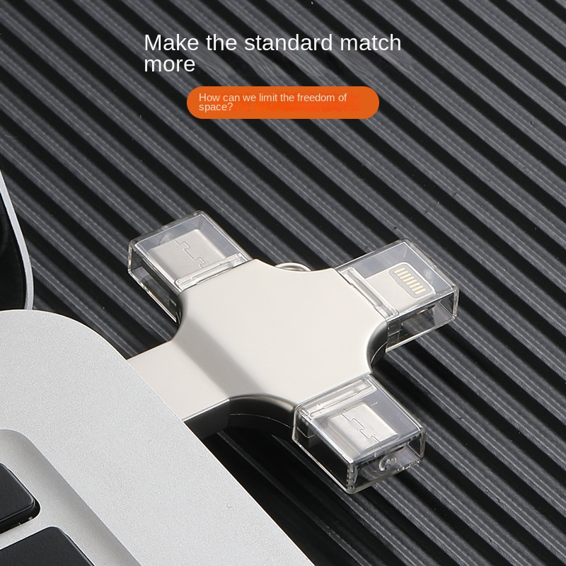 Cross Apple Phone USB Drive Computer Four In One USB Drive, Suitable For Apple Android Computer Type-CUSB3.0_voghion.com
