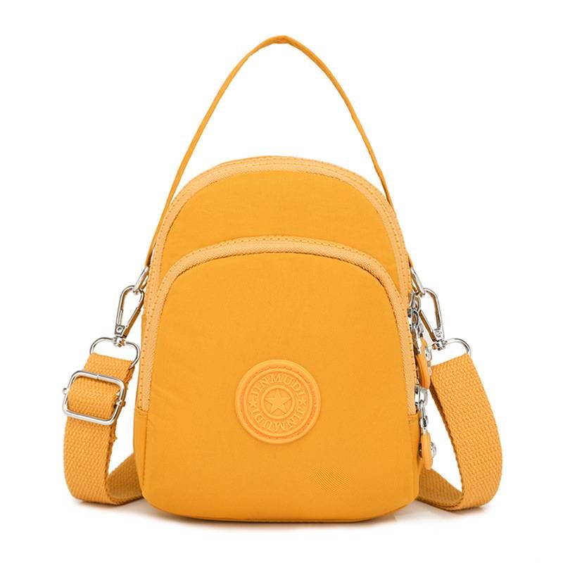 Damen Münz-Telefontasche Mode Einfache wasserdichte Shell-Tasche Weibliche Multi-Fach Reine Farbe Pendler Trend Umhängetasche_voghion.com