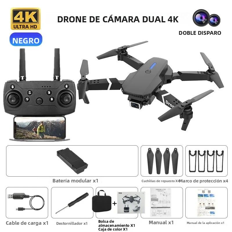 Drone professionale E88RC Mini con HD 4K WiFi FPV 360° Rotazione pieghevole Action Camera Regalo Elicottero RC_voghion.com
