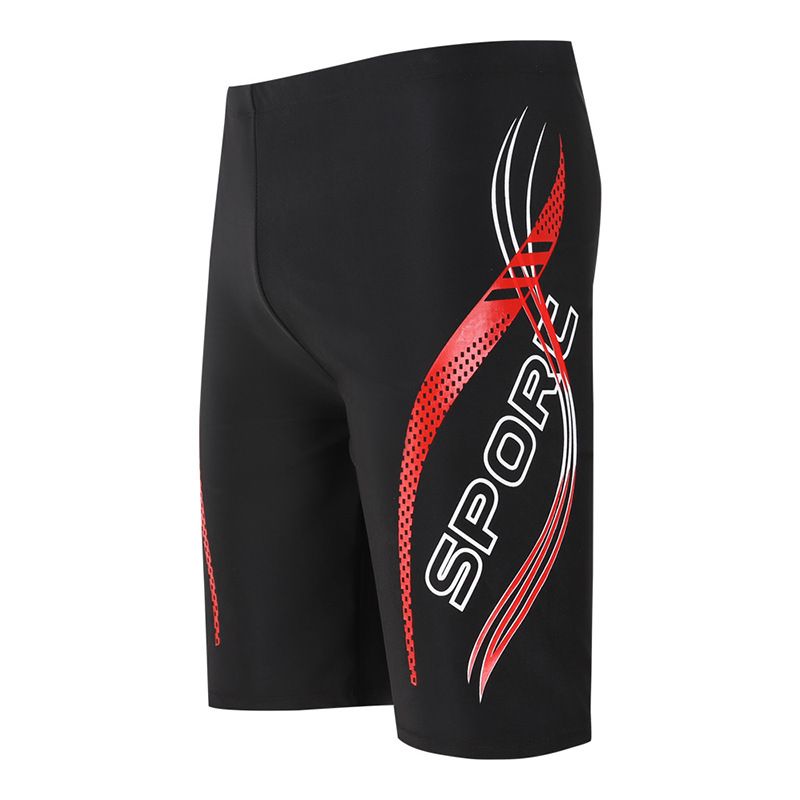 Nuovi costumi da uomo 2025, pantaloni da competizione a cinque punti, pantaloni da nuoto con stampa adesiva_voghion.com