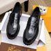 Leather For Men, Autumn Low Cut Genuine Leather Fashion Trend Versatile Bean, Black Waterproof British Style Men's_voghion.com