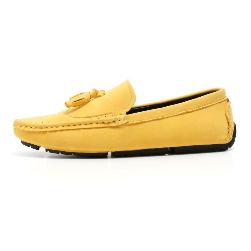 2024 primavera otoño estilo británico de talla grande Brock Beanie zapatos de hombre casual cubierta de pie mocasines de conducción_voghion.com
