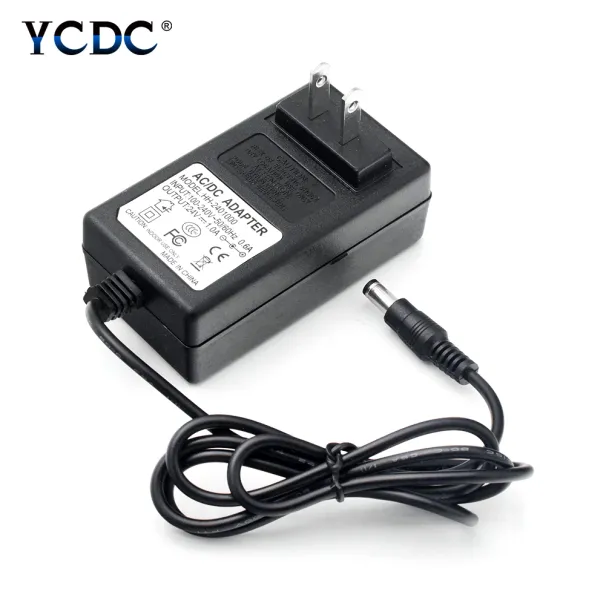 24V 1A Power Supply Adapter Transformer Charger For LED Strip Light Router CCTV Camera VCD Palyer Game Machines US/EU Plug_voghion.com