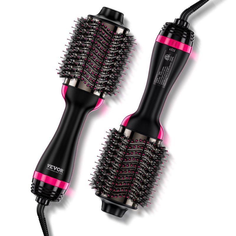 VEVOR Hair Blow Dryer Brush Ionic Hair Styler Volumizer With 2.95" Oval Barrel_voghion.com