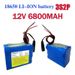 12V 6800mah pil 18650 Li-ion 6.8 Ah Şarj Edilebilir piller BMS Lityum Pil paketleri Koruma Kartı +12.6V Şarj Cihazı_voghion.com