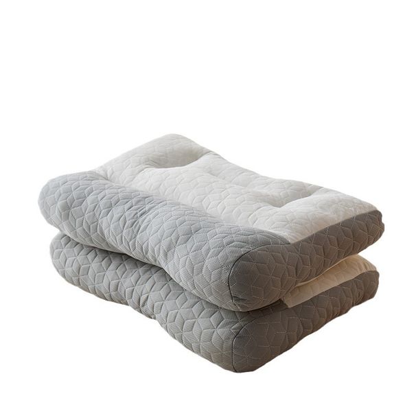 Nackenstütze aus Latex im japanischen Stil mit umgekehrter Traktion – Ergonomisches Nackenkissen für Erwachsene und Studenten, atmungsaktiv &_voghion.com