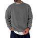 Men's Oversized Knit Sweater – Relaxed Crewneck Cotton Blend Long Sleeve (S-5XL, 10 Minimalist Colors For Casual & Smart Looks)_voghion.com