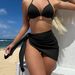 2026 New Special Fabric High Waist Sexy Hot Girl Bikini Three-Piece Swimsuit Swimwear_voghion.com