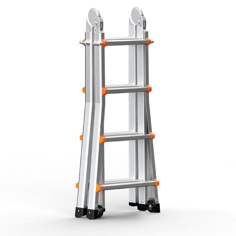 VEVOR Telescoping Ladder A Frame 13 FT Extension Multi-Function For Homework_voghion.com