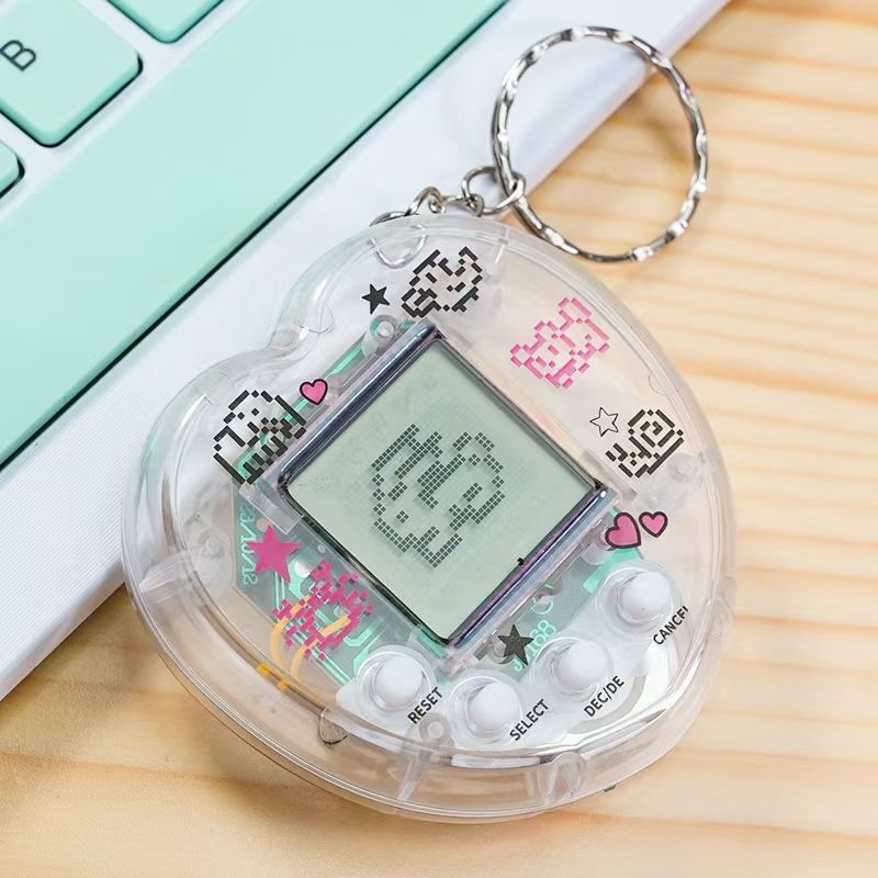 Console de jeu électronique nostalgique pour animaux de compagnie, écran noir et blanc, 168 en 1, petit Tamagotchi, jouet anti-stress pour étudiants, cadeau_voghion.com