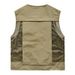 Colete masculino casual para pesca e fotografia, com secagem rápida, em malha respirável, para uso externo, com vários bolsos (modelo 8512), ideal para primavera e outono._voghion.com