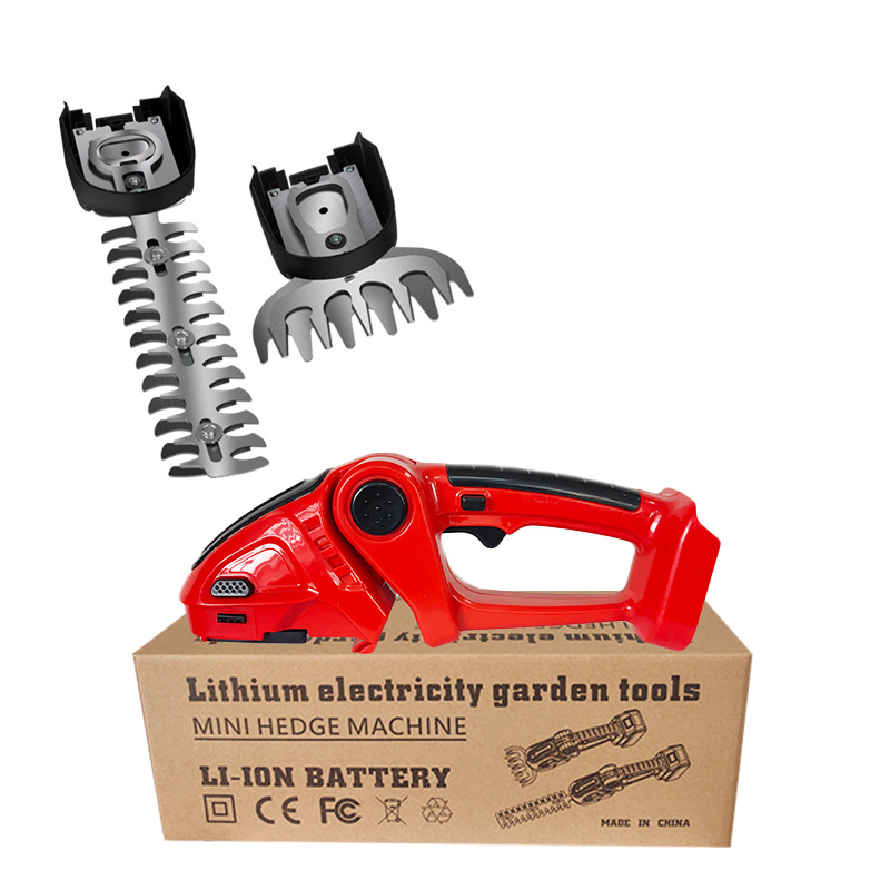 24V Cordless Electric Hedge Trimmer, Lightweight Single-Hand Operation For Home Garden Shrubbery, Grass & Branch Cutting​_voghion.com