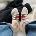 2025 Boat-shaped Korean Version Of The Graffiti Heart Girls Spring And Summer New Non-slip Women's Thin Cotton Socks_voghion.com