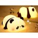 Dessin animé Panda Rechargeable et enfichable Double usage Guérison Soulagement du stress Aide au sommeil nocturne Protection douce des yeux Lumière blanche_voghion.com