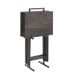 Side Grey Snack Folding Table Table Set 5 Piece End Sofa TV Table Foldable Tray Table Save Space_voghion.com