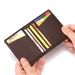 CUIKCA Slim PU Leather Card Holder For Men & Women - Multi Slot ID Credit Card Wallet With RFID Blocking (Black, Brown)_voghion.com