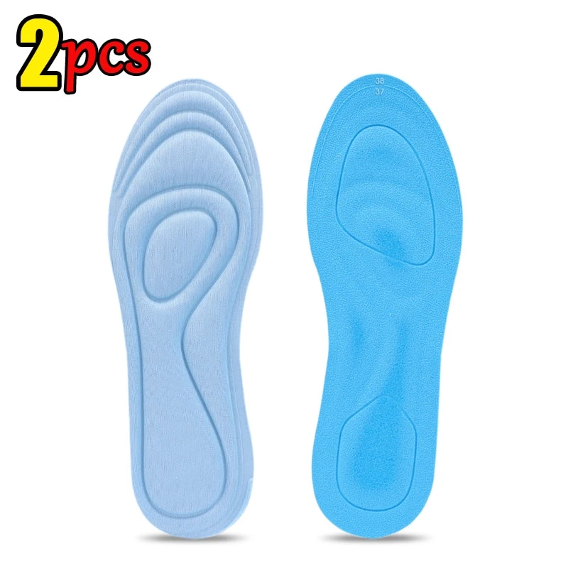 2/4 τεμ. 5D μασάζ Memory Foam Αθλητικά παπούτσια τρεξίματος Αναπνεύσιμα μαξιλάρια σόλας για γυναίκες Ανδρικά πόδια Ορθοπεδικοί πάτοι_voghion.com