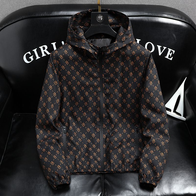 Men's Clothing station  foreign trade men's jacket autumn new trendy fashion hooded jacket cold proof tops and coats for men_voghion.com